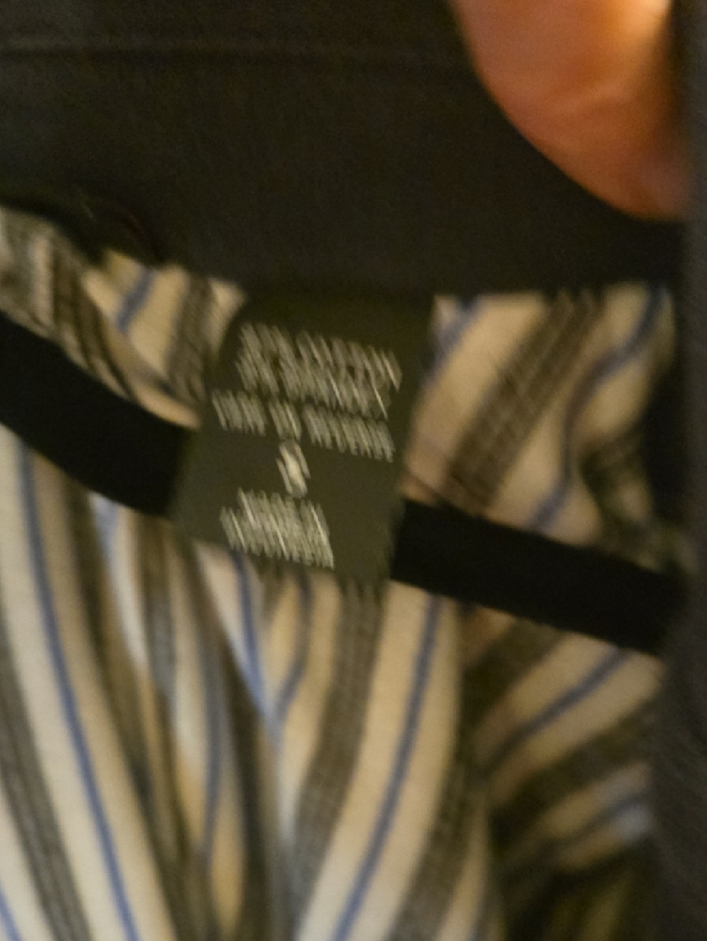 New York & Company Comfort Blazer Navy with Striped Trim - Picture 3 of 7